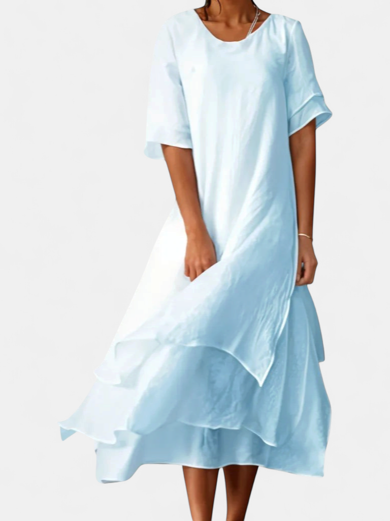 Avalyn Elegance Long Dress in blue
