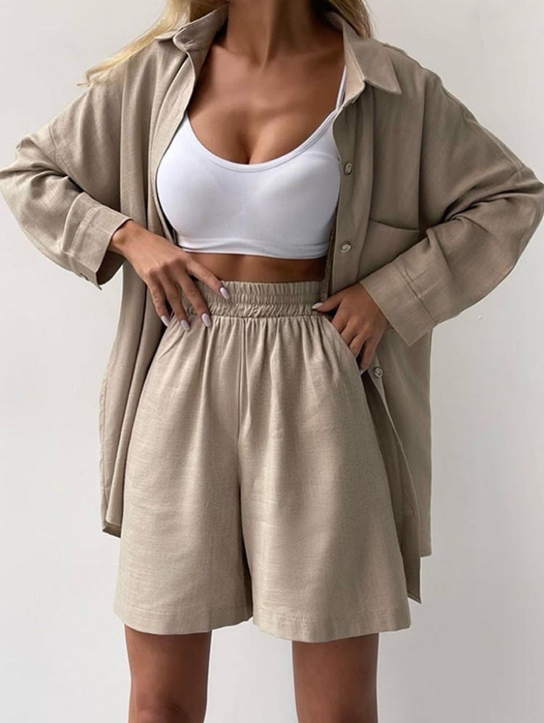Anessa Two-piece Set in khaki