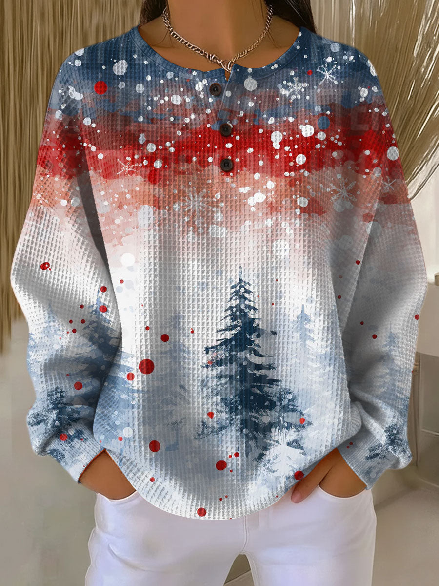 Alva Christmas Sweater with Pine in christmas