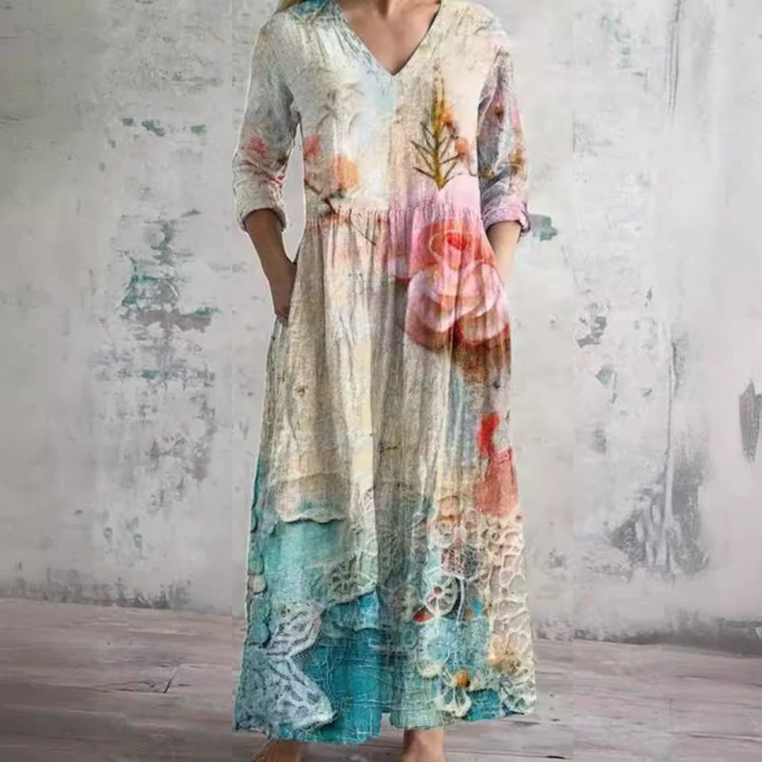 Patricia Floral Summer Dress in multicolor