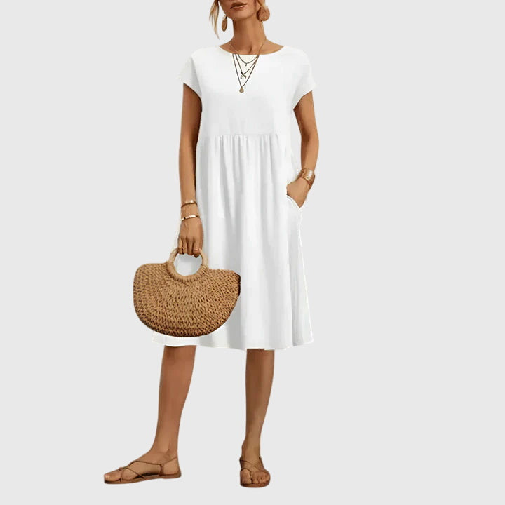 Mirabel Spring Dress in white