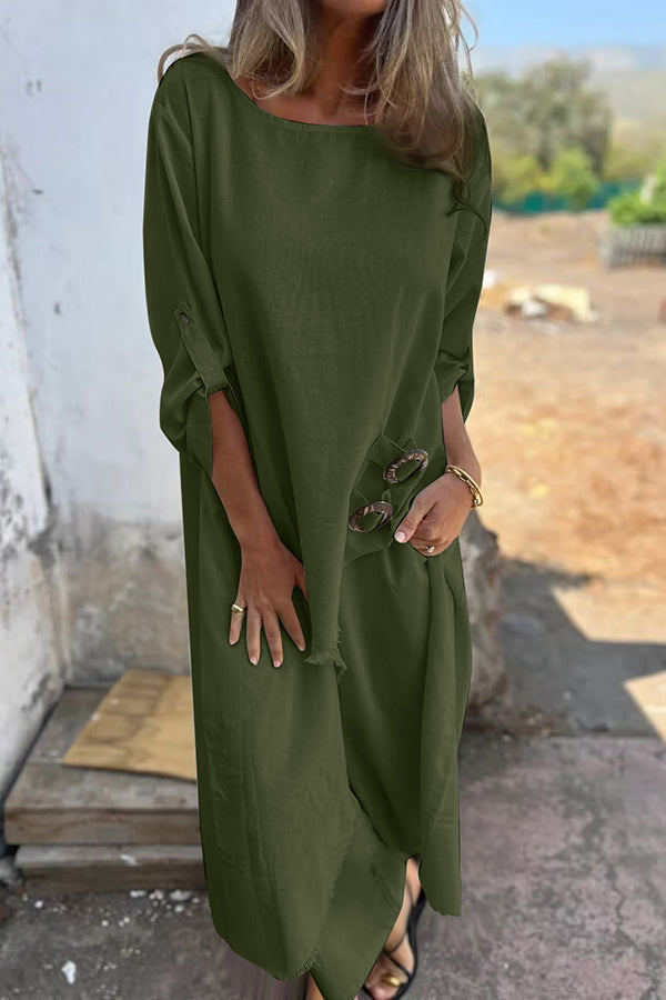 Ravena Flowing Set in army green