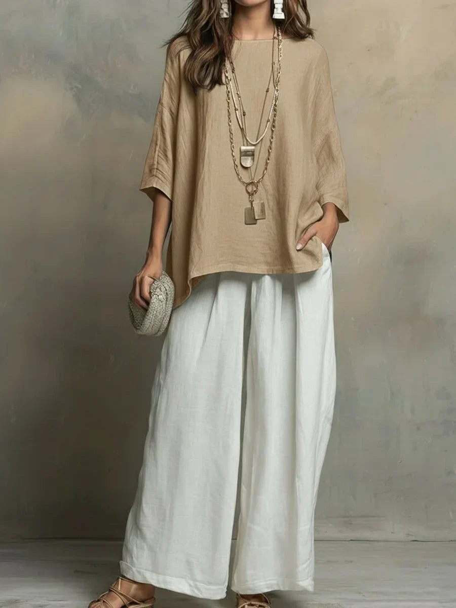 Bianca Two-piece Set in khaki
