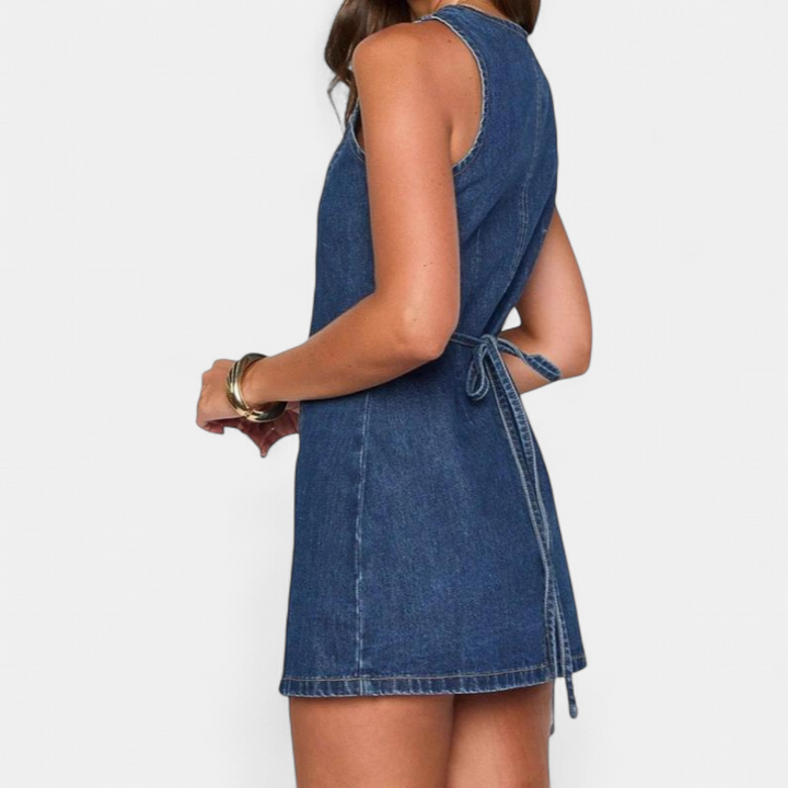 Eunice Refined Sleeveless Button Placket