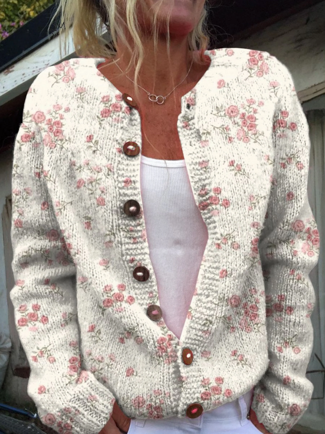 Evanthea Vintage Floral Cardigan Sweater