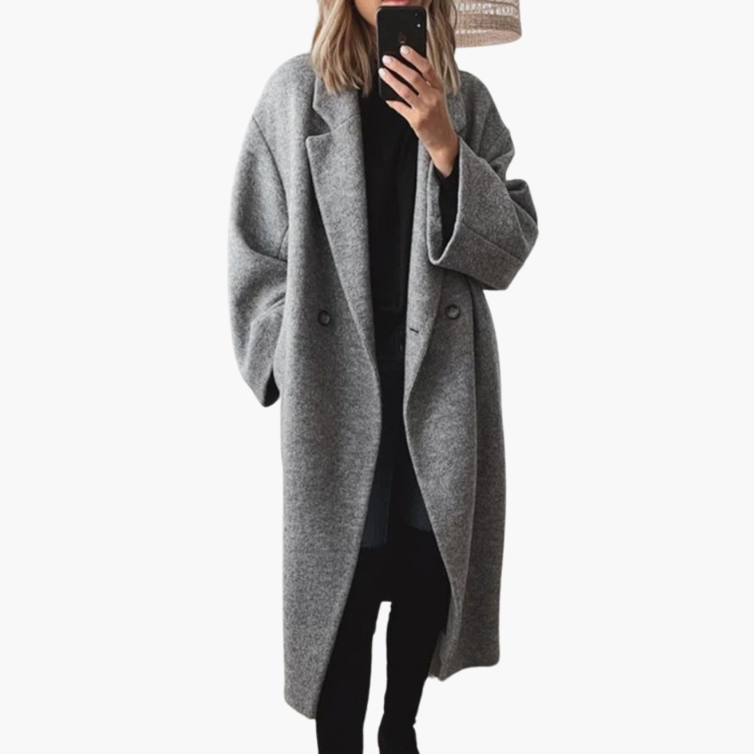 Tilly Long Coat in gray