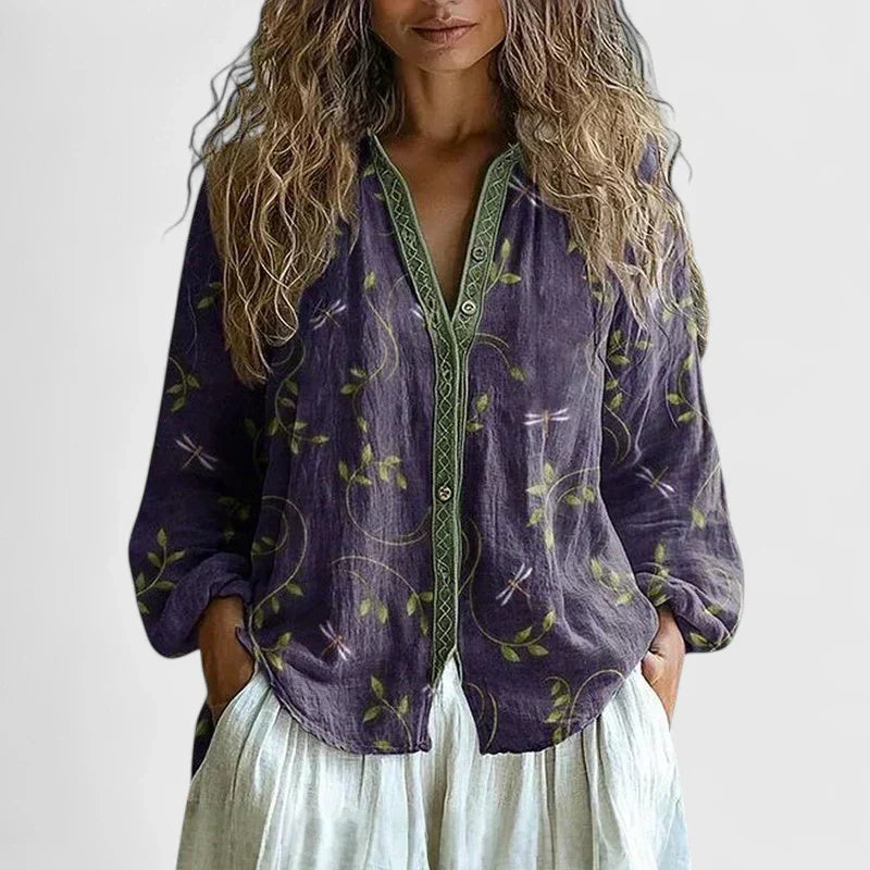 Olivianne Blouse in purple