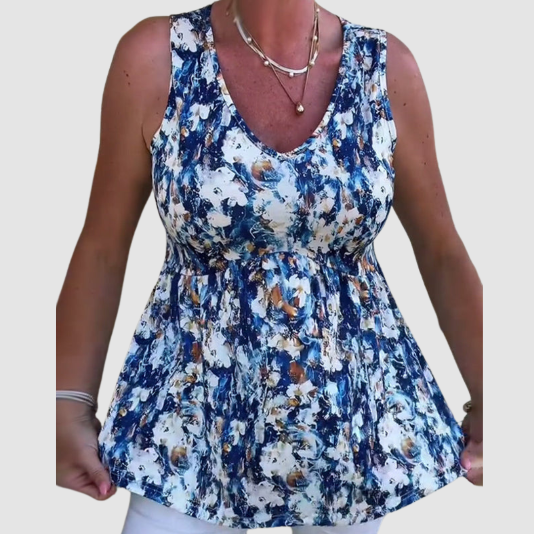 Natasha Breathable Top in blue