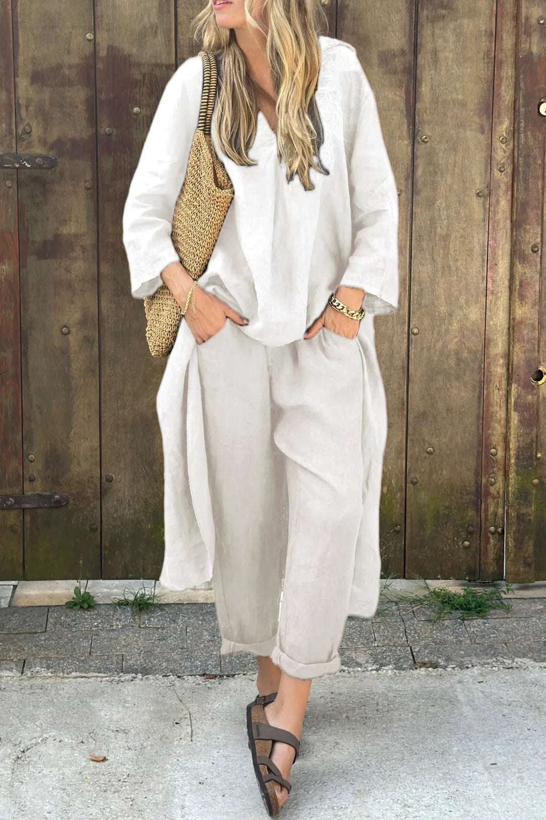 Carolyn and Set in white