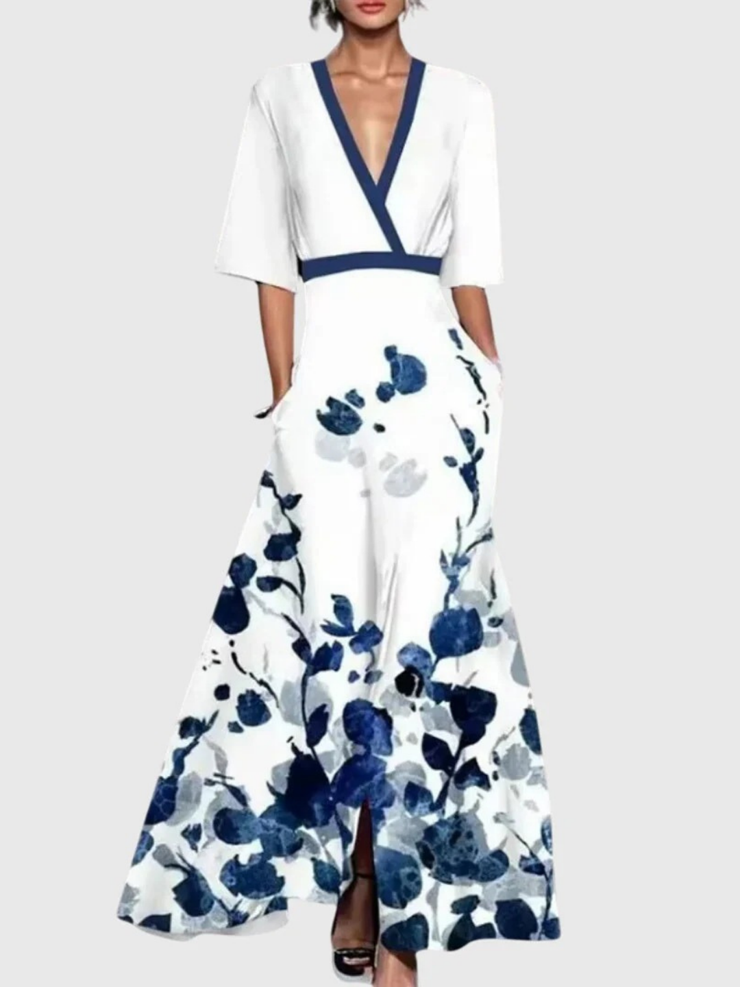 Christelle Spring Maxi Dress in pearl