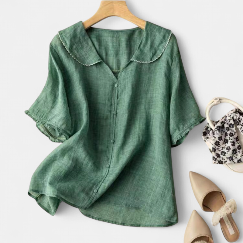 Aleaia Blouse in green