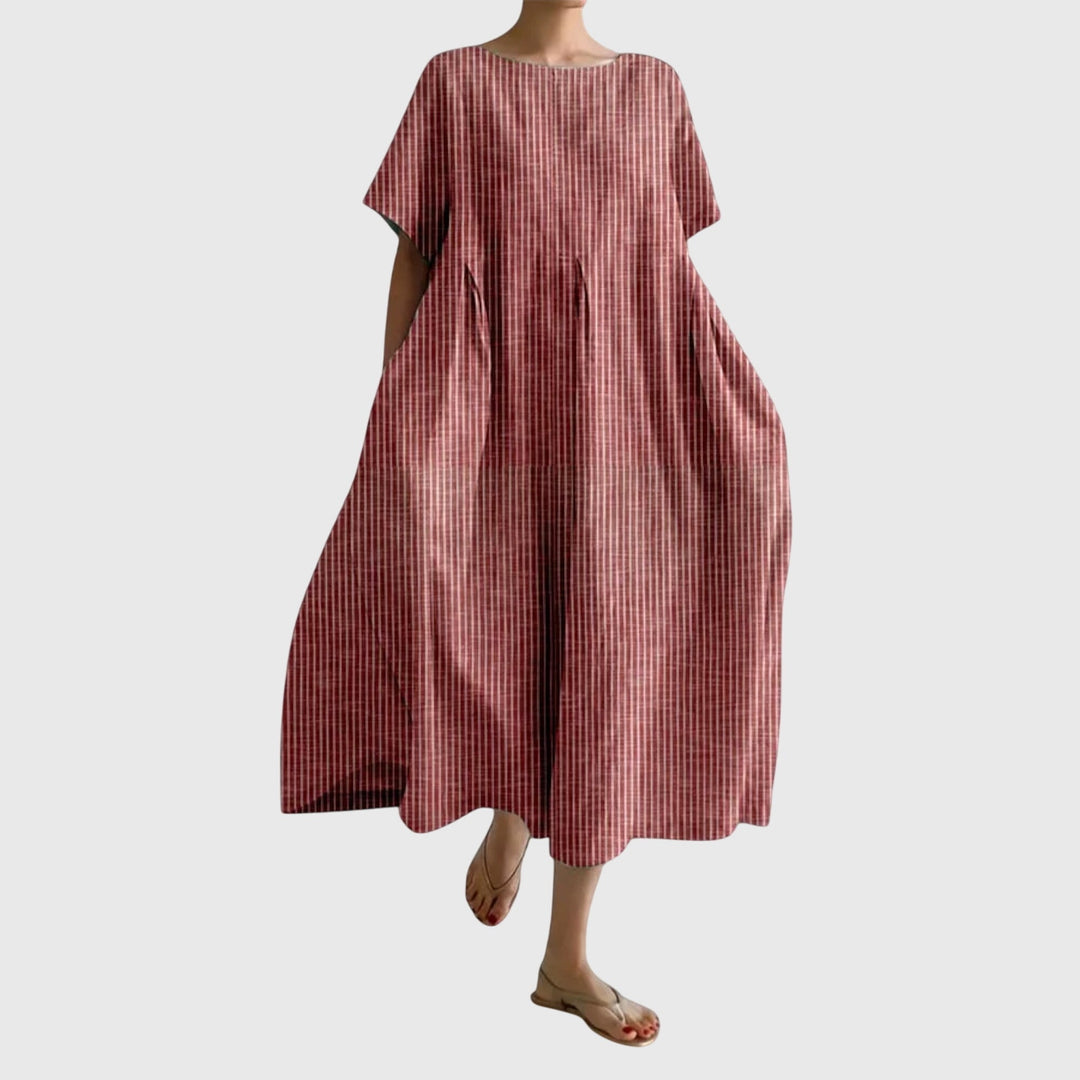 Isabell Long Dress in red