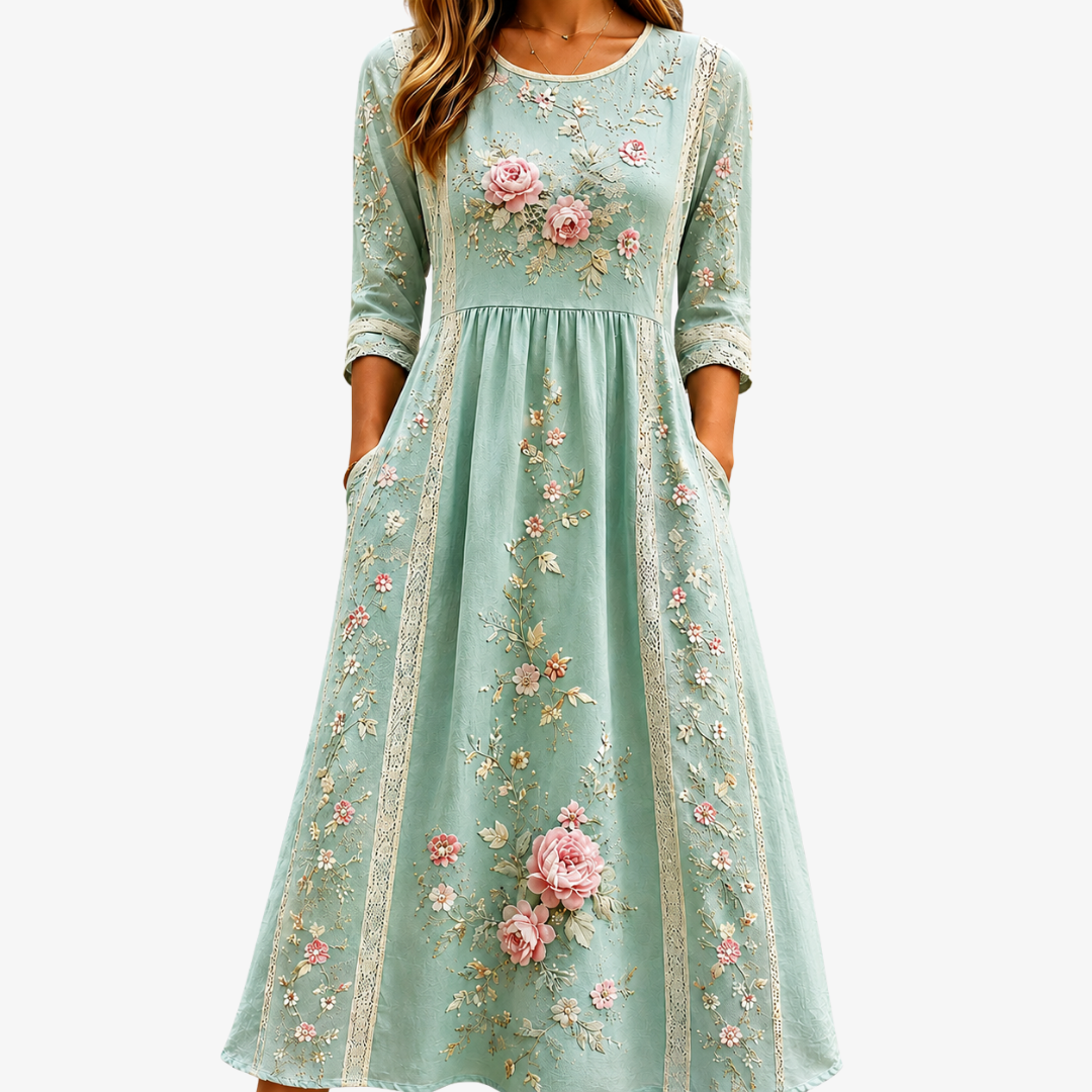 Blush Rose Garden Grace Midi