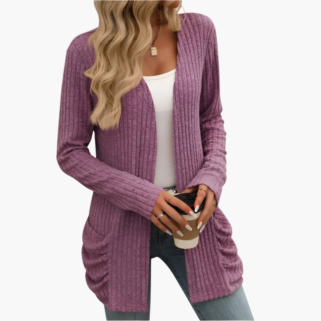 Violet Cardigan in purple