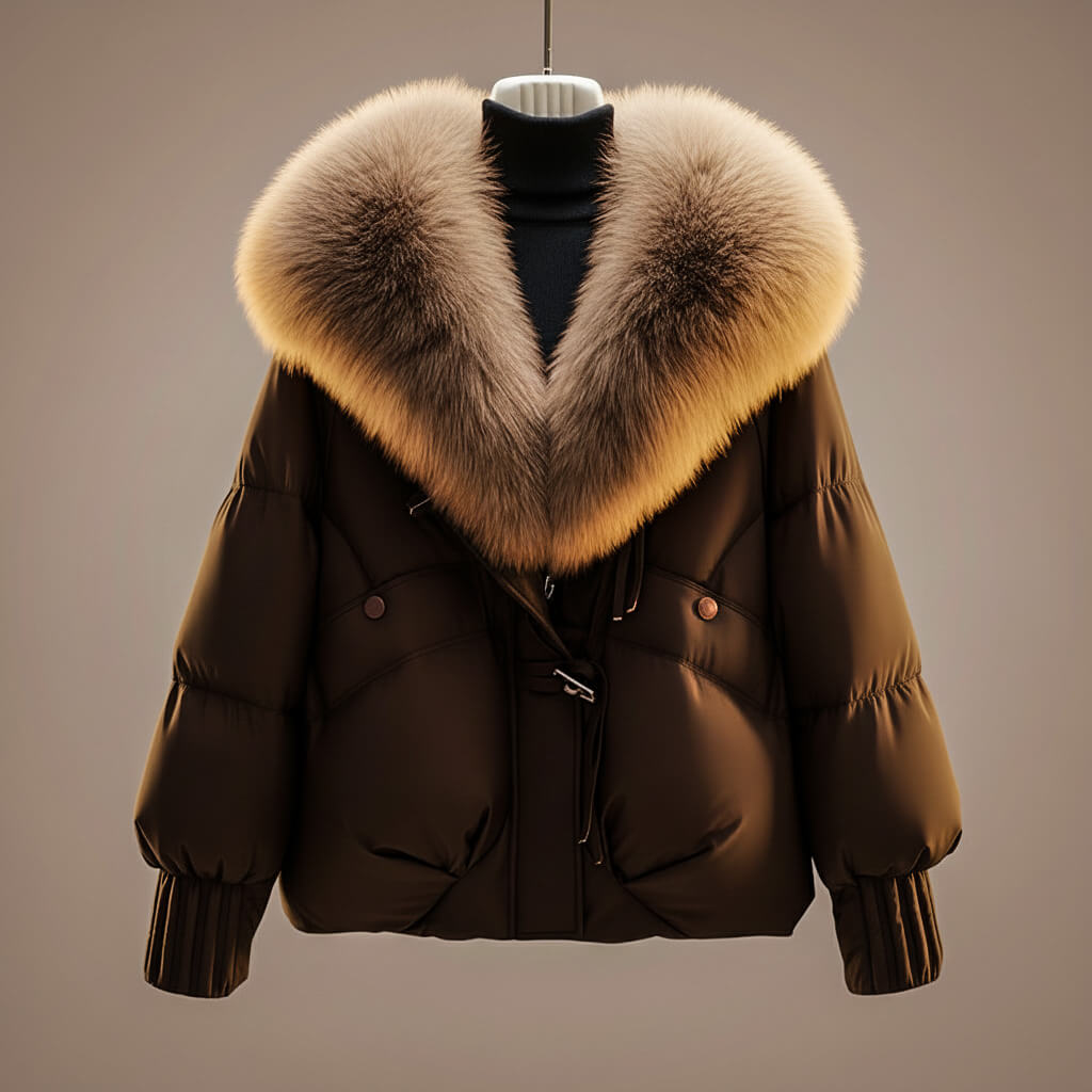 Elsie Coat in coffee brown