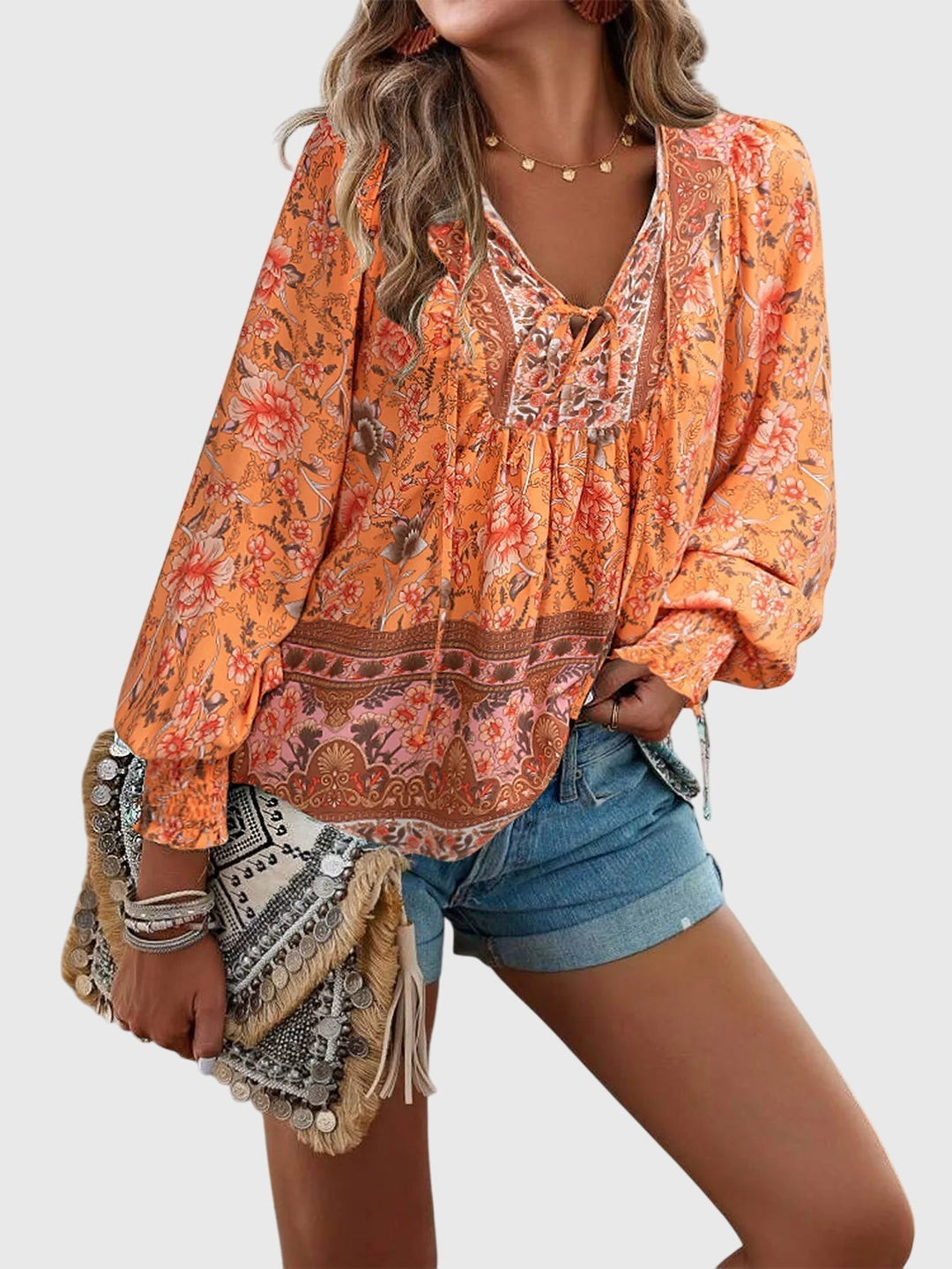 Lexi Pullover in orange