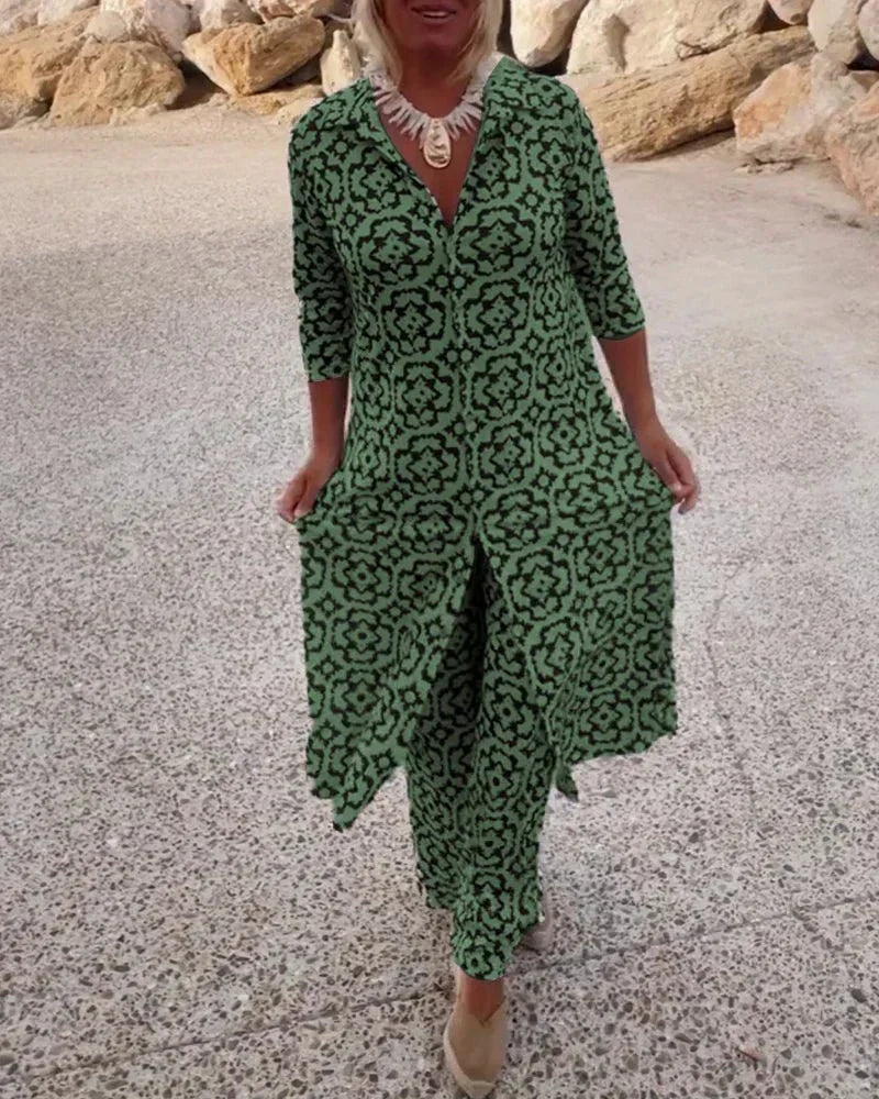 Audrey Luxe Set in green