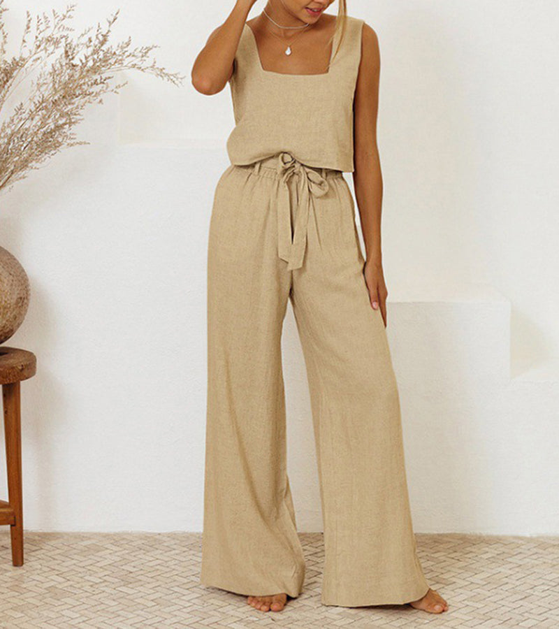 Milena Minimalist Top in khaki