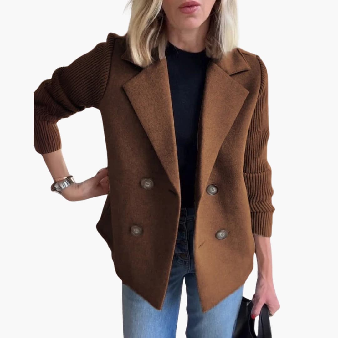 Isabelle Blazer in dark brown