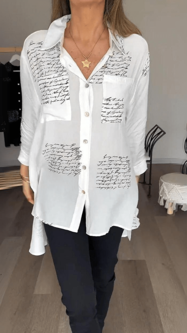 Jonah Luxe Statement Shirt in white