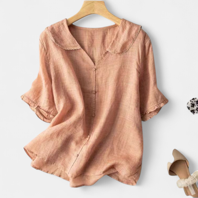 Aleaia Blouse in peach