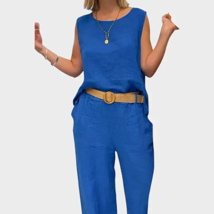Paloma Complete Boho Two-piece Set in dark blue