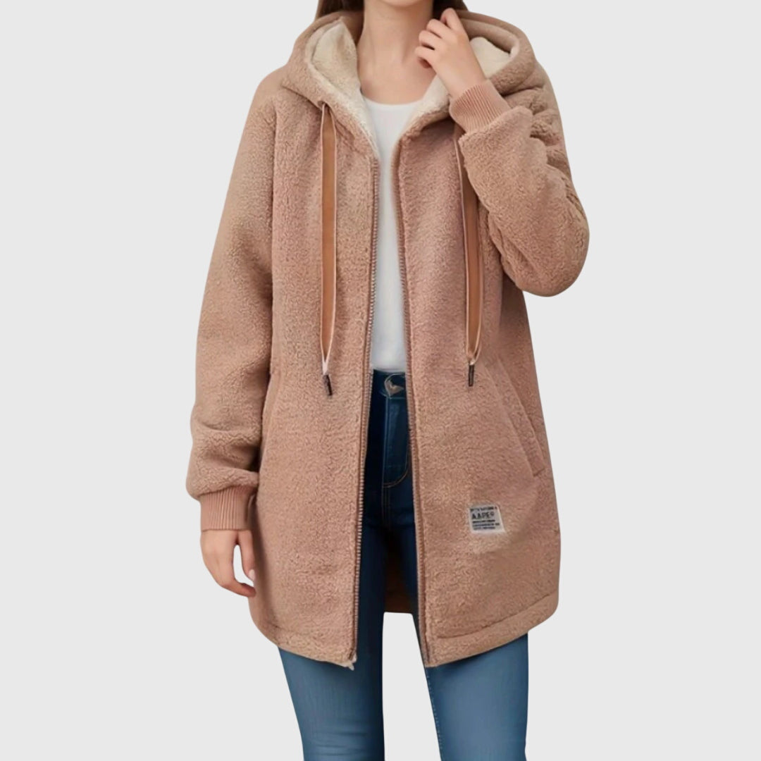 Victoria Fleece Jacket in brown