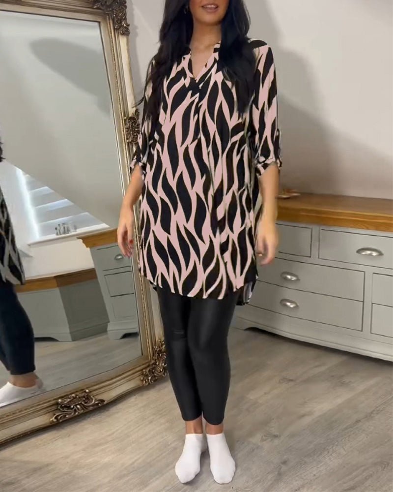 Chelsie Versatile Elegance Blouse in pink