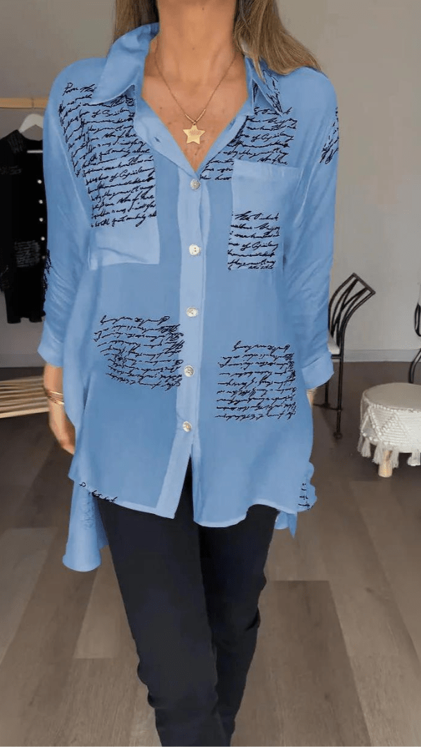 Jonah Luxe Statement Shirt in blue