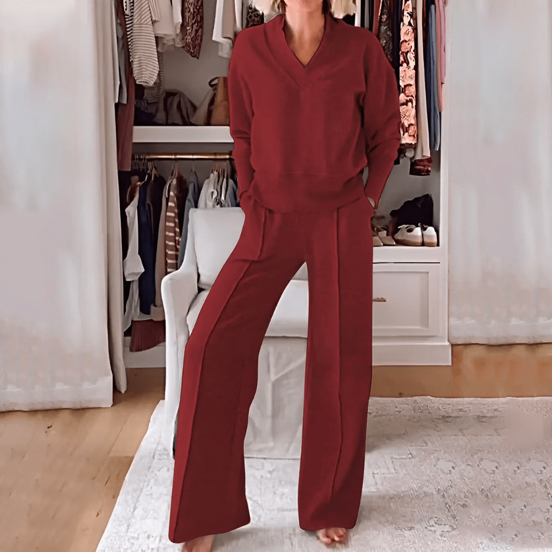 Jillian Lounge Set in red