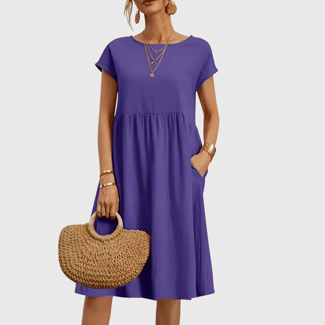 Mirabel Spring Dress in purple
