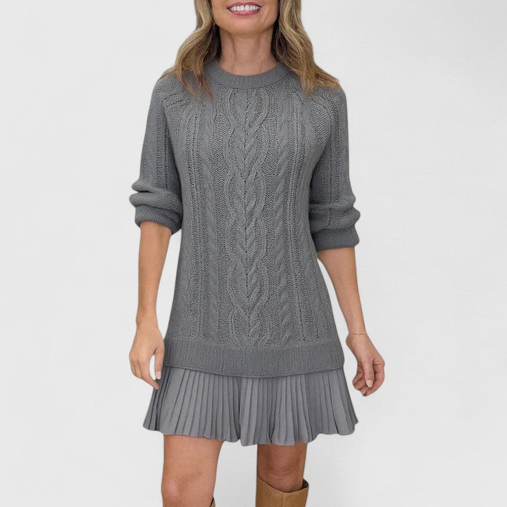 Ashlyndora Sweater Dress in gray