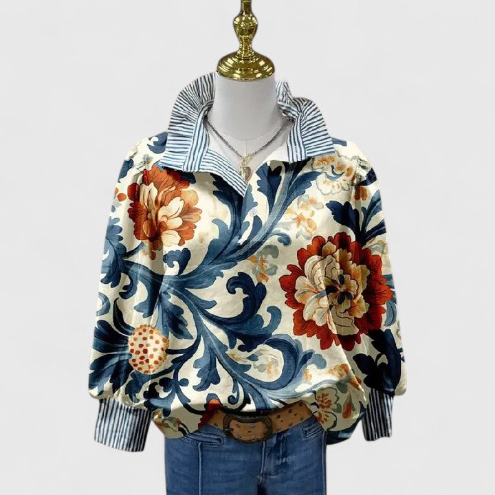 Therese Blouse in multi-colored