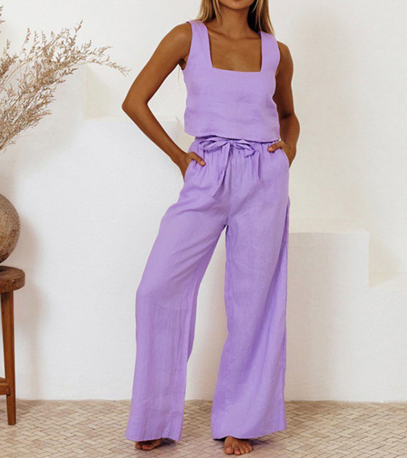 Milena Minimalist Top in purple