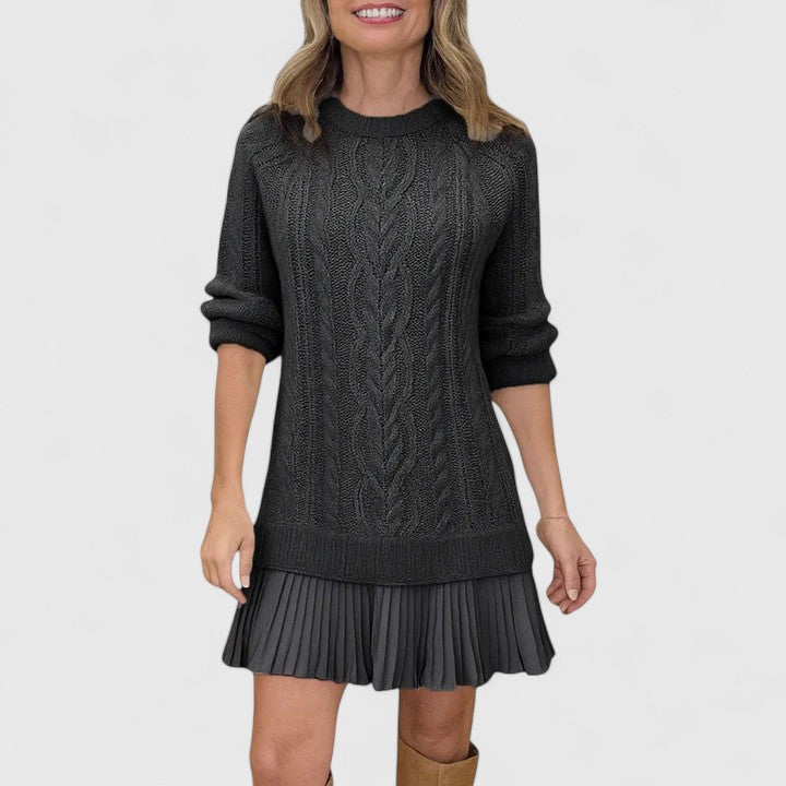 Ashlyndora Sweater Dress in black