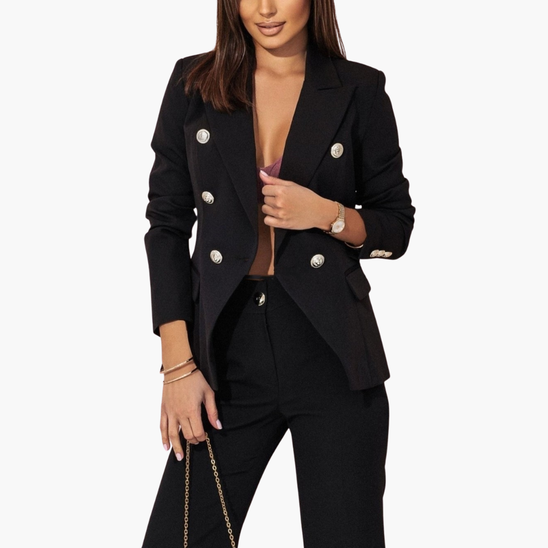 Alice Long Sleeve Suit in black
