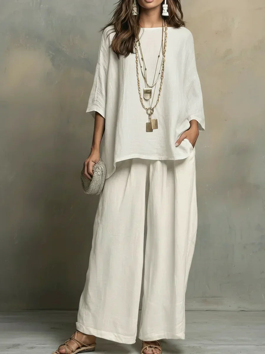 Bianca Two-piece Set in white