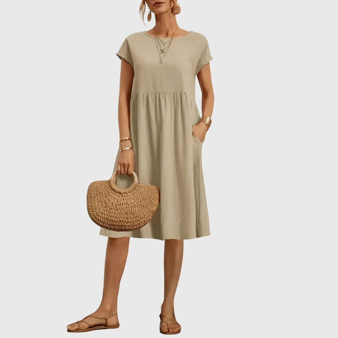 Mirabel Spring Dress in beige