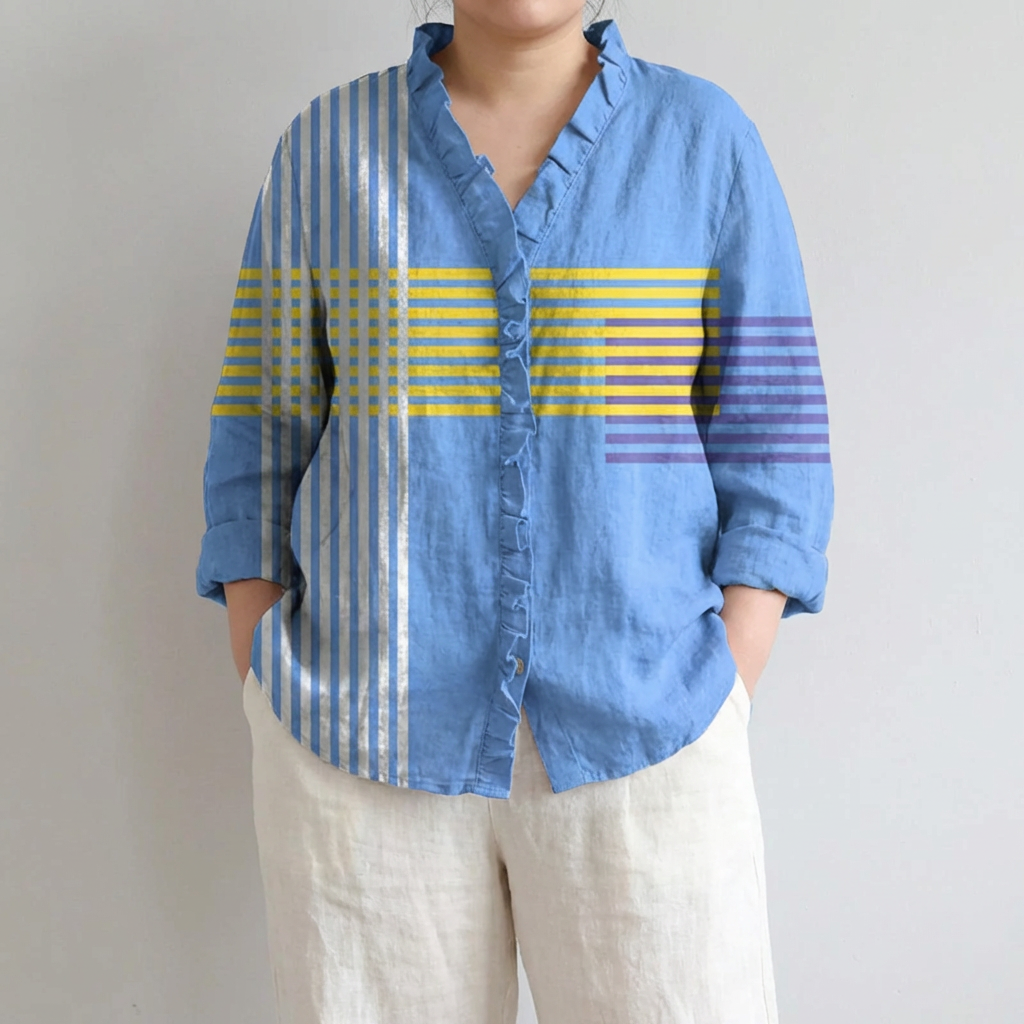Ilse Summer Blouse in blue