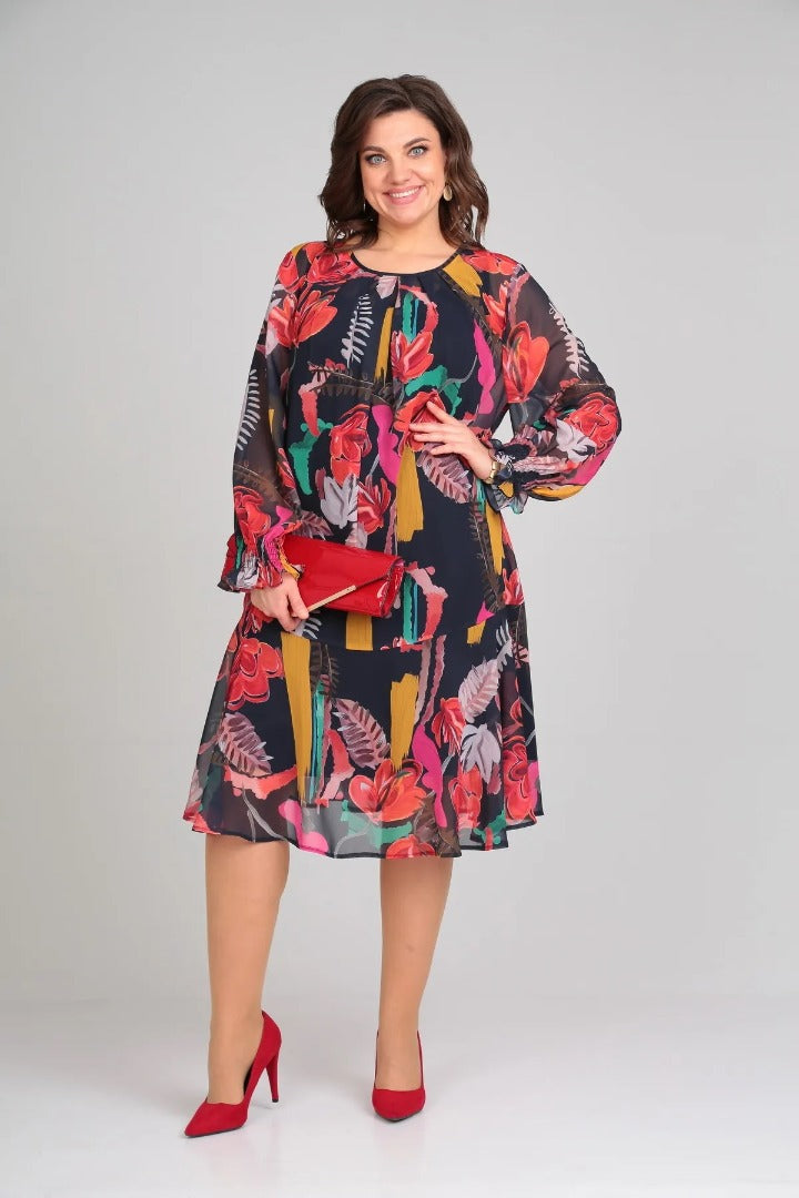 Flora Floral Midi Dress