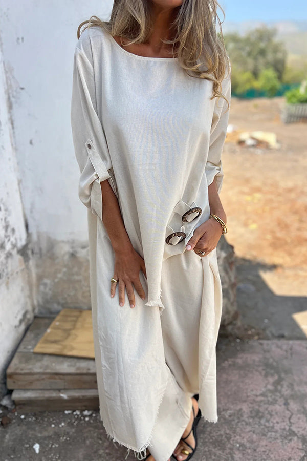 Ravena Flowing Set in white