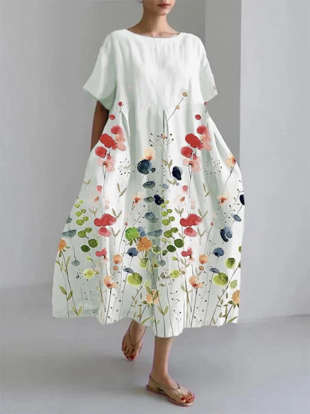 Valentina Summer Floral Dress in d