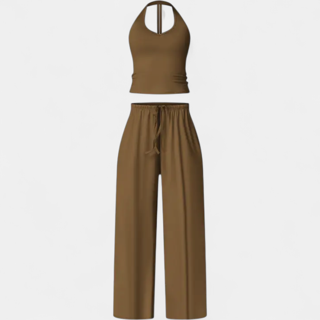 Teagan Flare Leg Padded Sports in brown