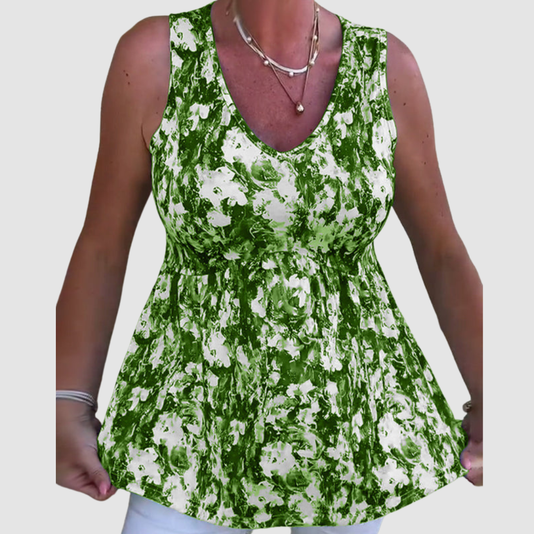 Natasha Breathable Top in green