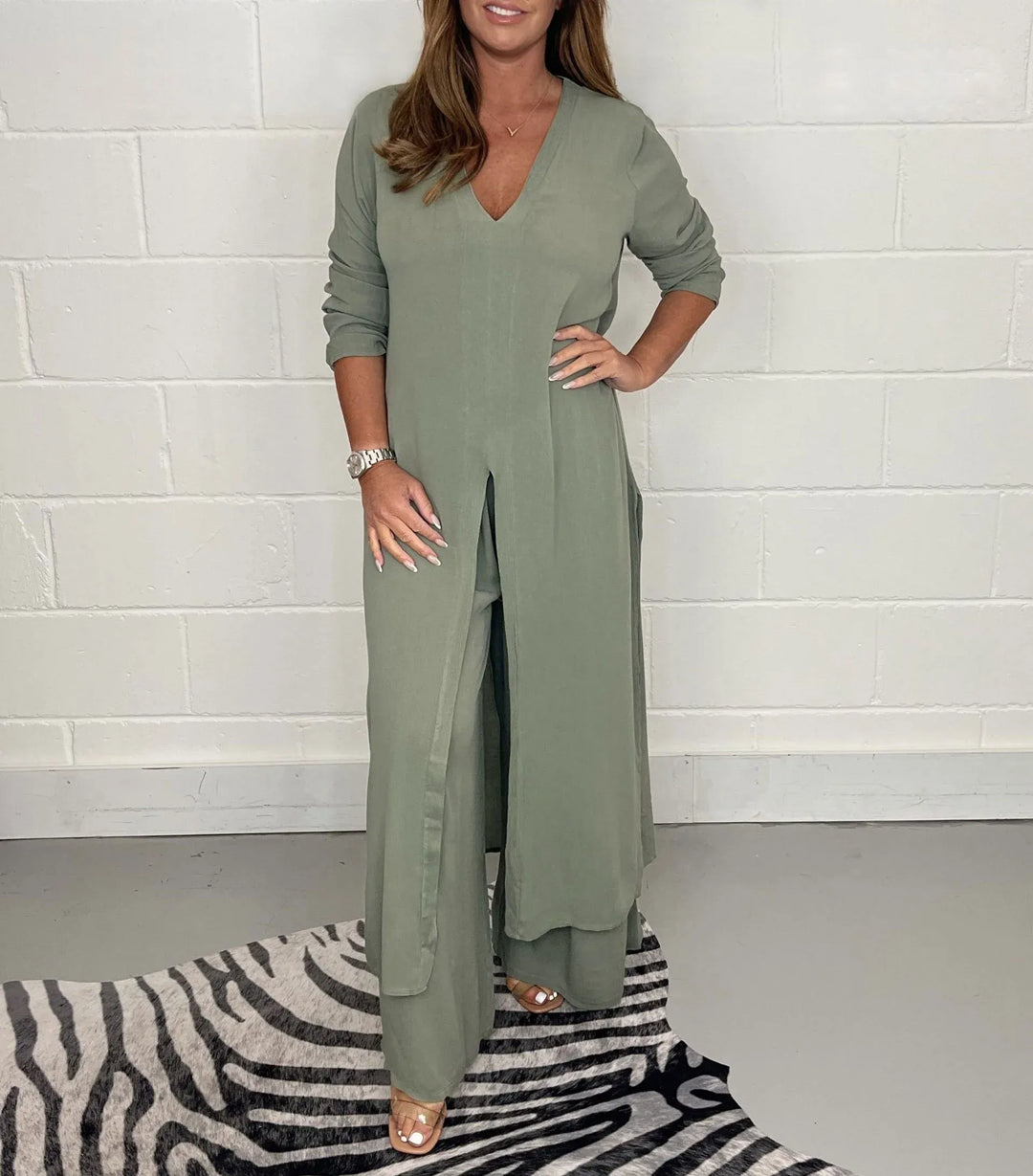 Cherly Two-piece Set in beige