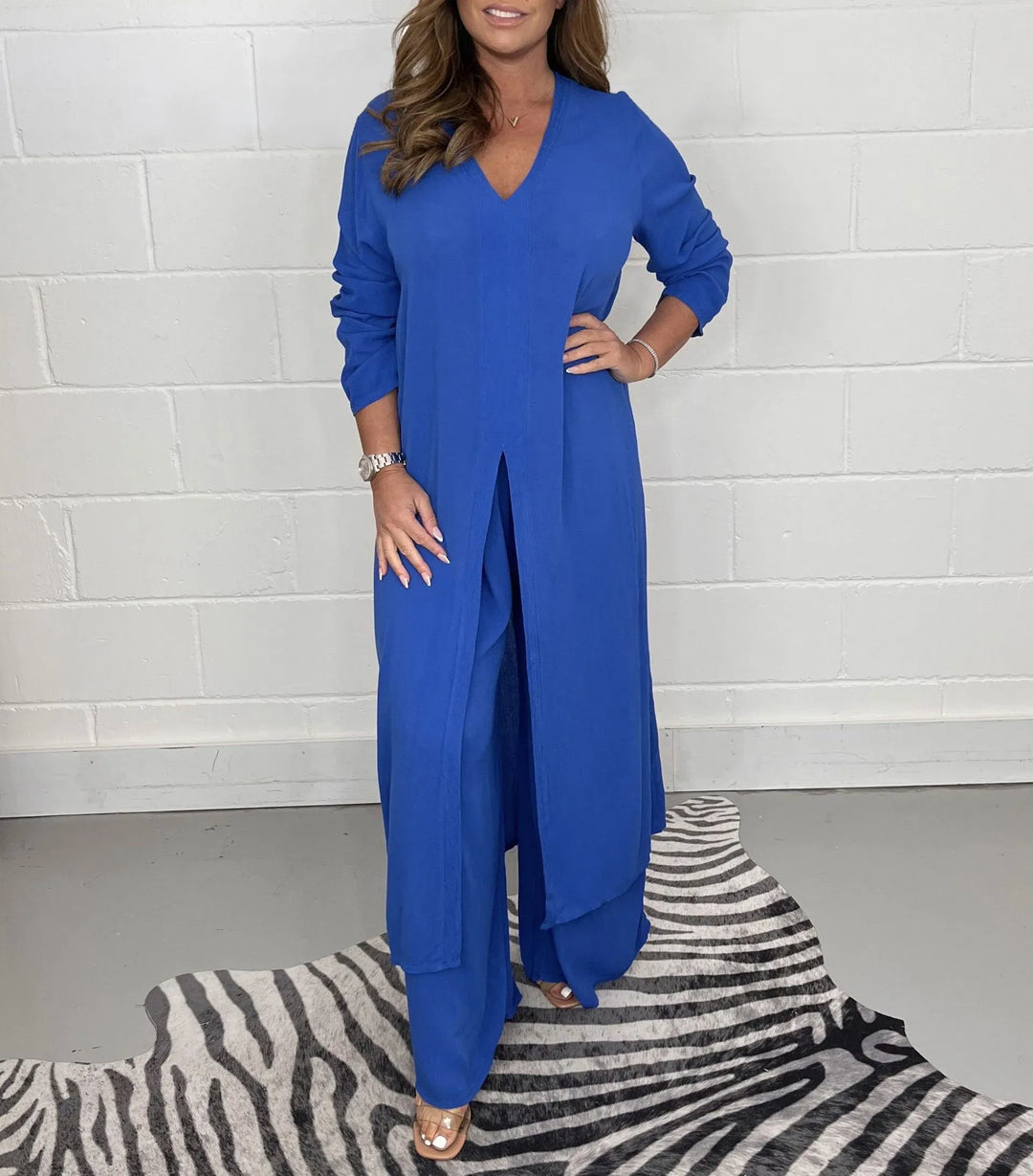 Cherly Two-piece Set in blue
