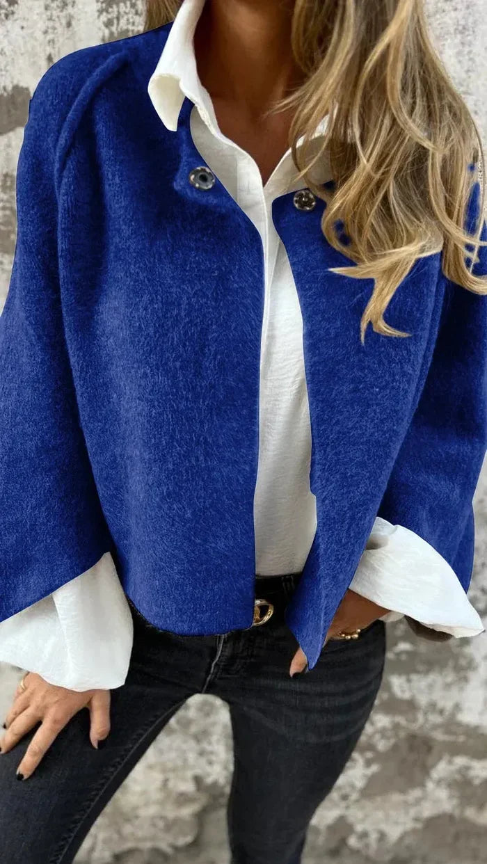 Noella and Coat in blue