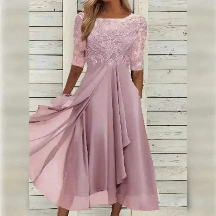 Sharon Lace Ensemble in pink