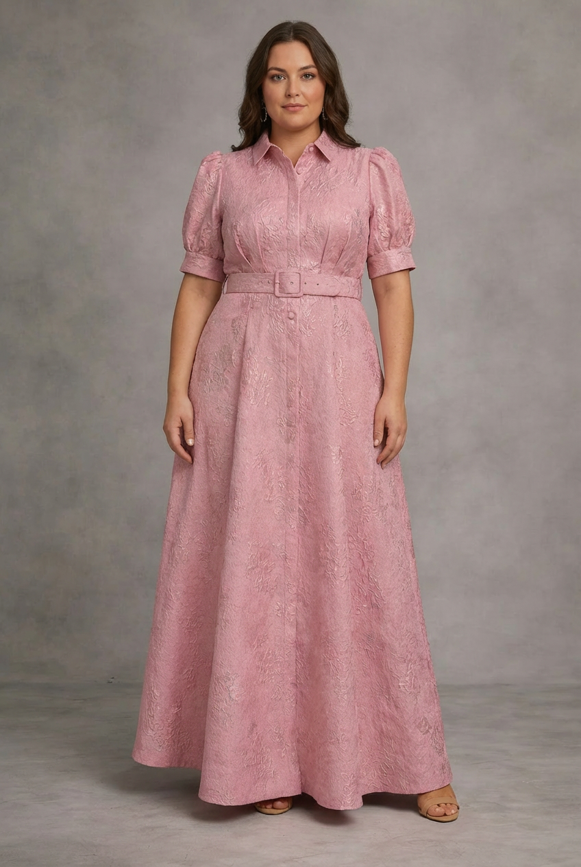 Yuki Printed Belted Maxi Dress