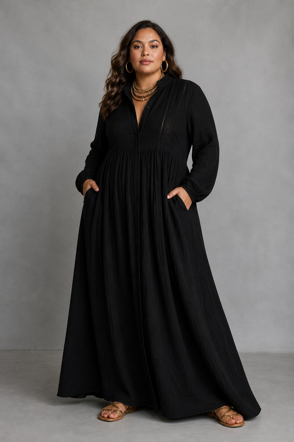 Colette Maxi Dress in black